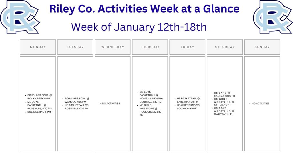 Week at a Glance (5)