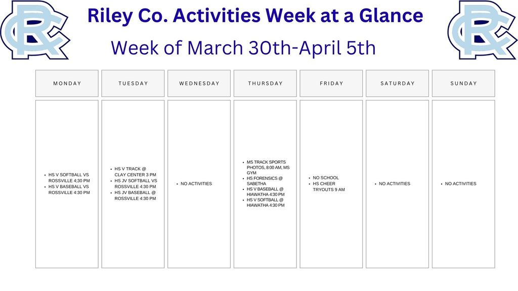 March 30th-April 5th