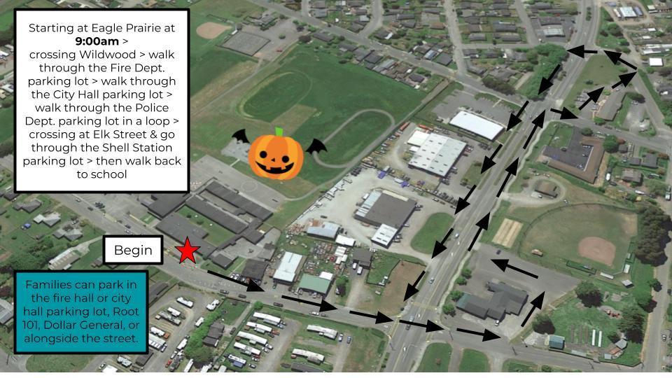 Halloween Parade map