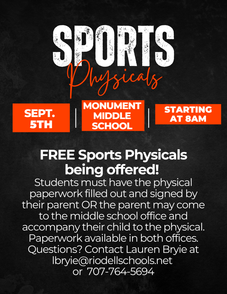 sports physical flyer