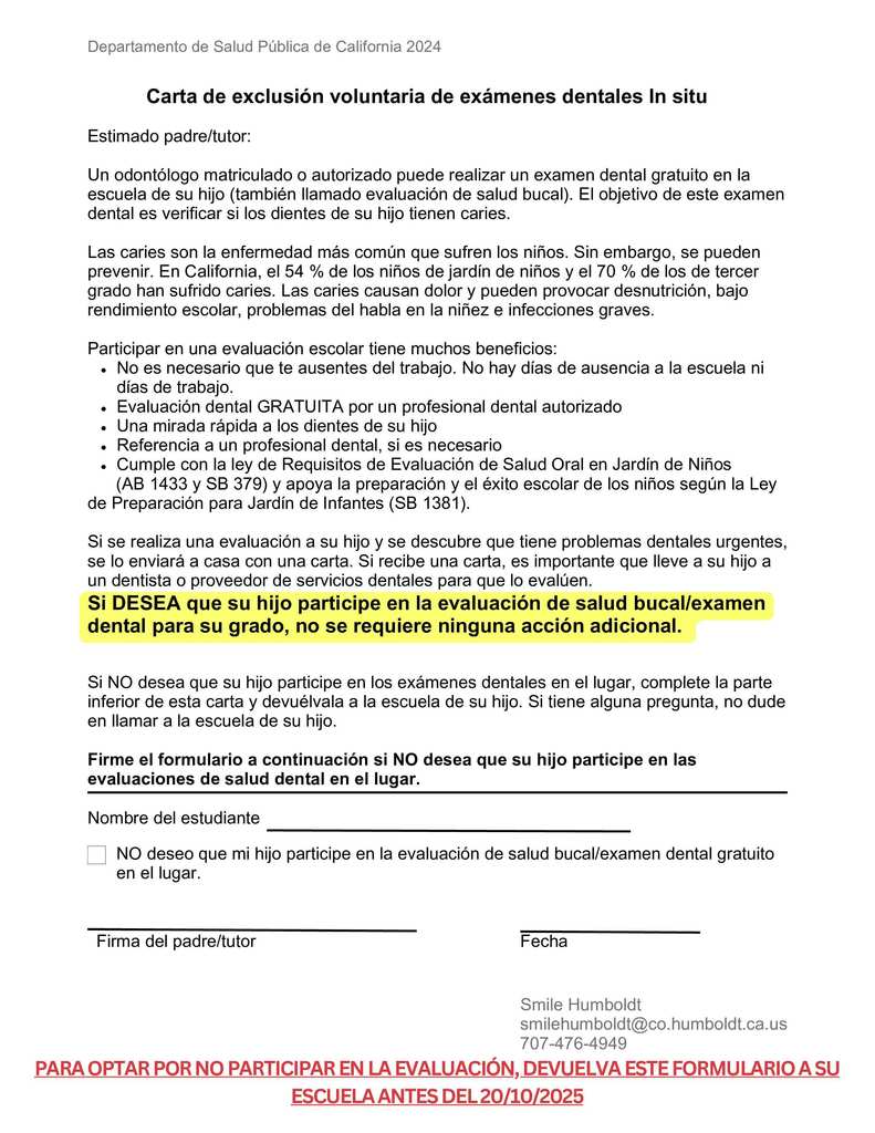 Smile Humboldt (Spanish)