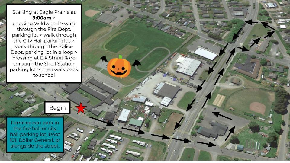 Halloween Parade map
