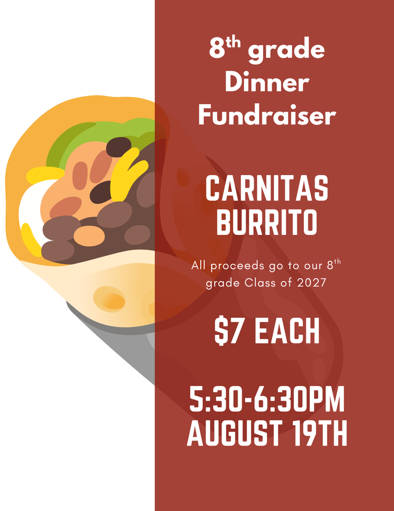 8th grade dinner fundraiser