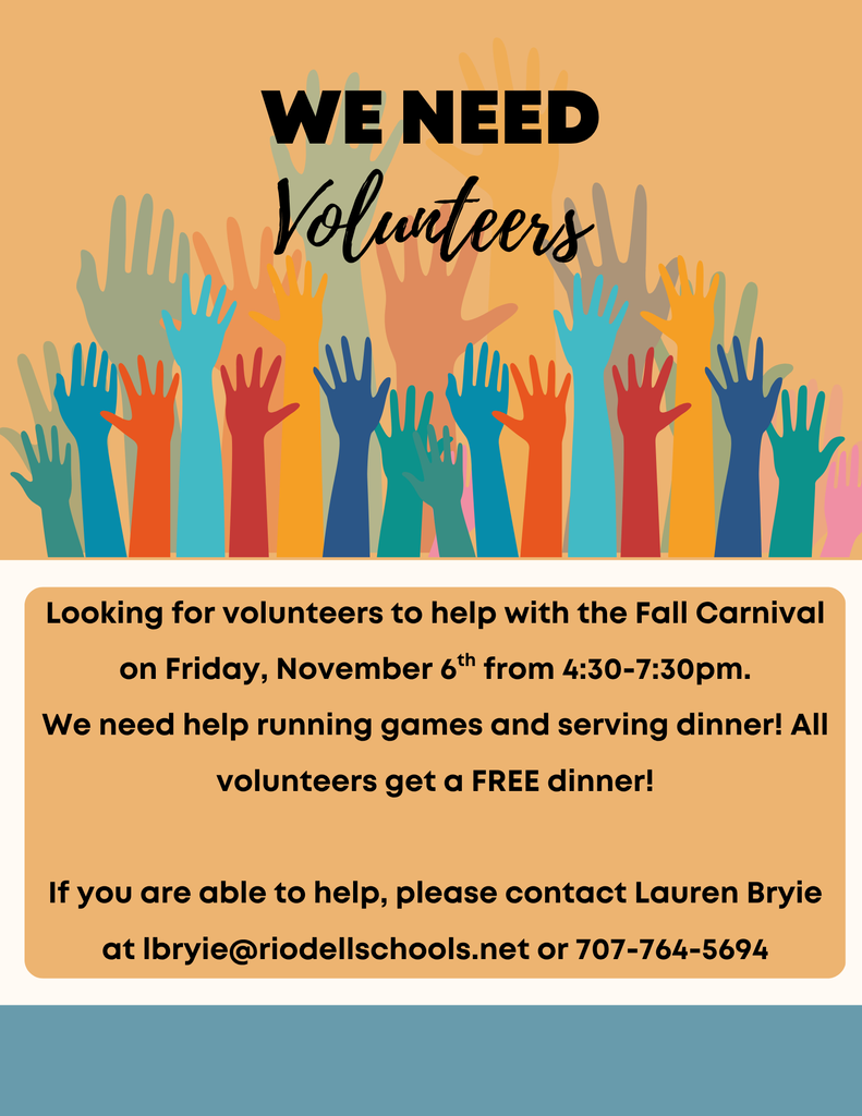 We need volunteers