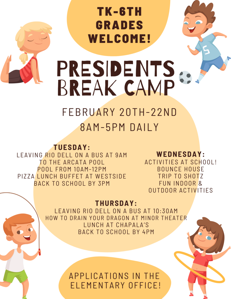 presidents break camp flyer