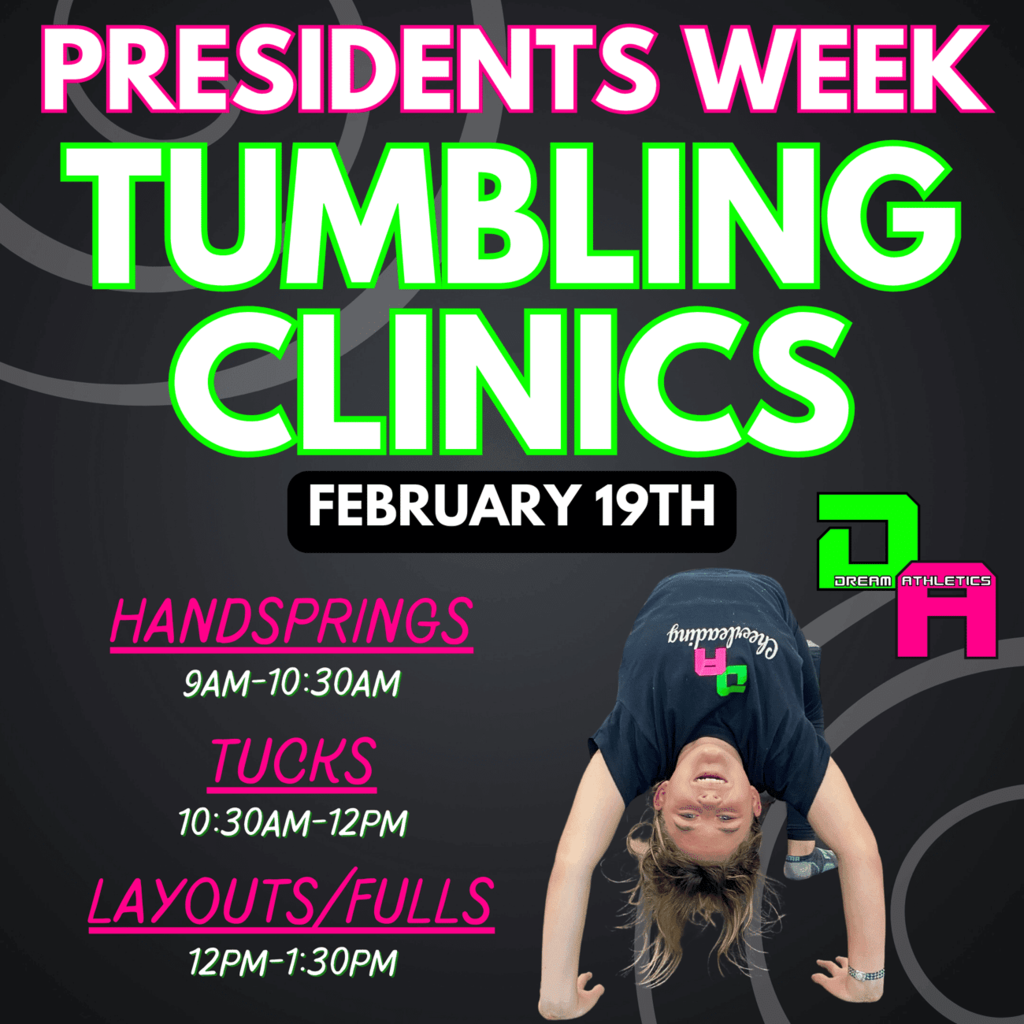 Tumbling Clinics flyer