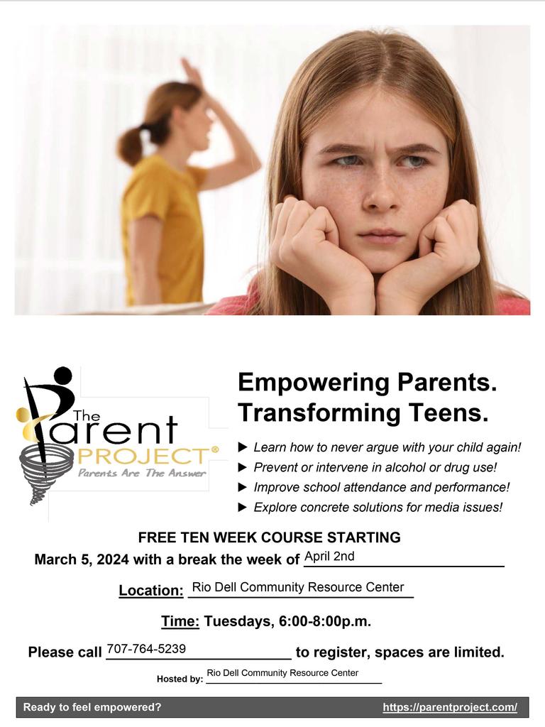 The Parent Project flyer