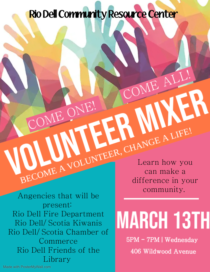Volunteer Mixer flyer
