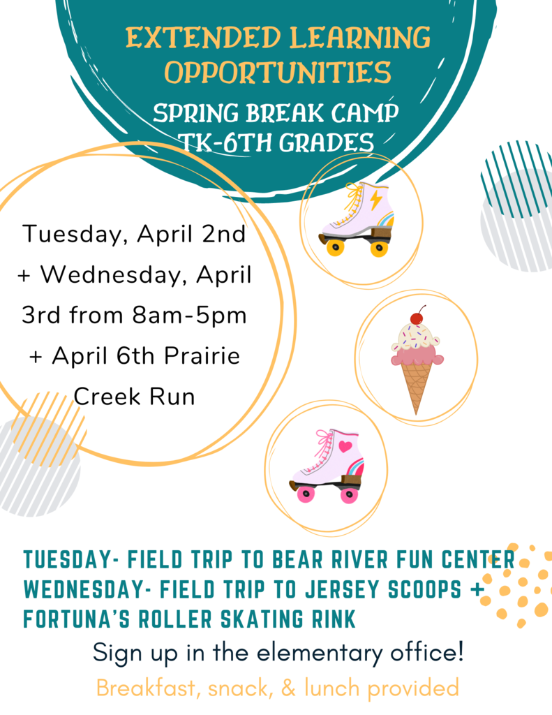 Spring Break Camp flyer
