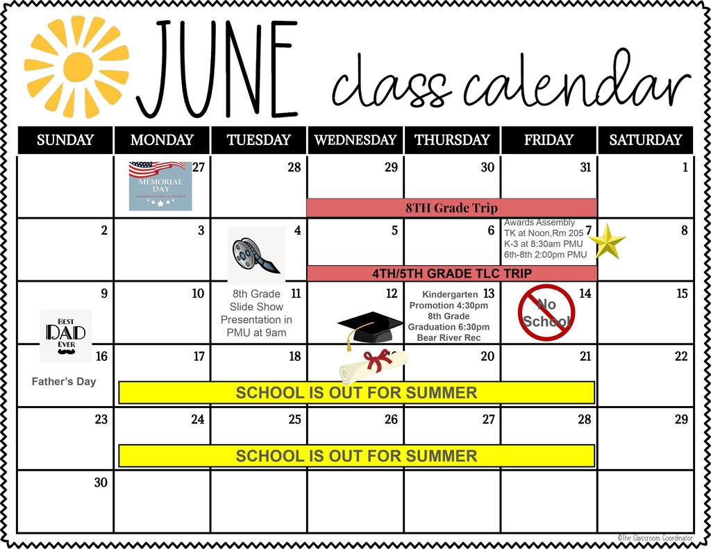 June calendar