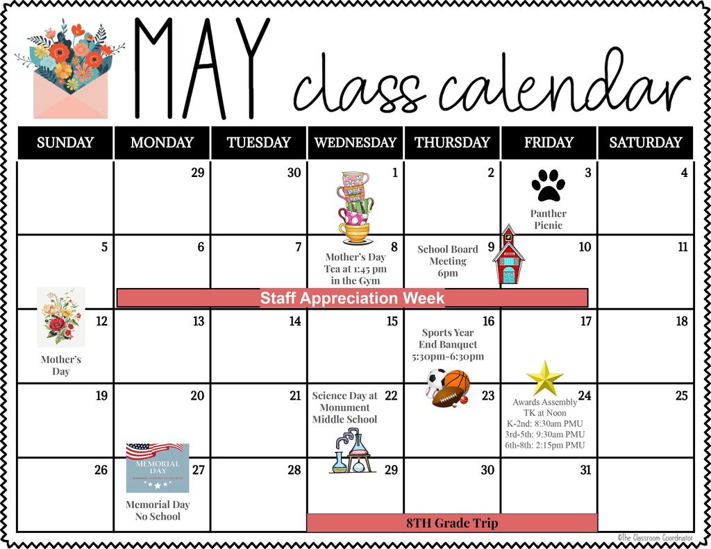 May calendar