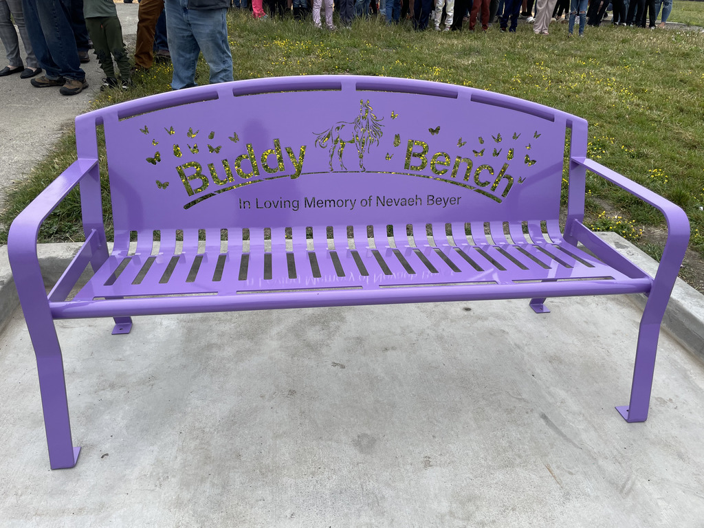 Buddy Bench in Memory of Nevaeh