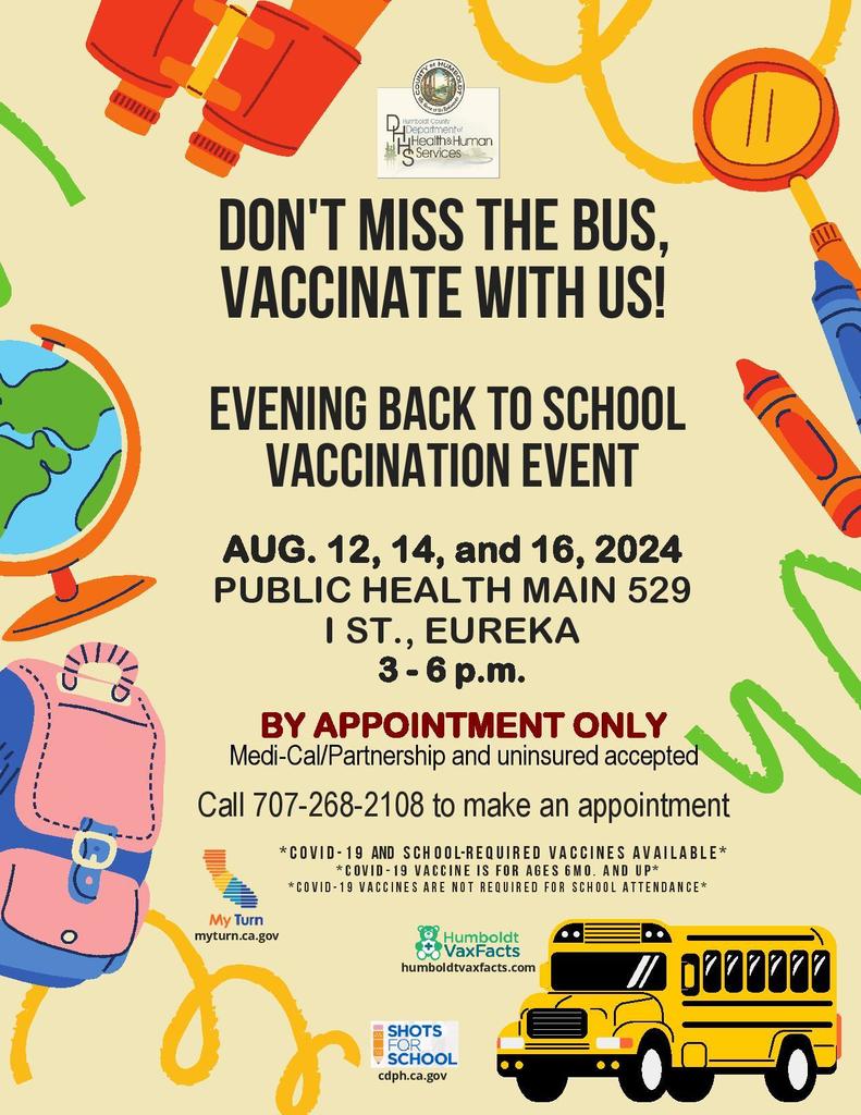 Vaccine clinic flyer