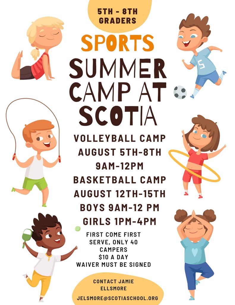 Scotia sport camp flyer