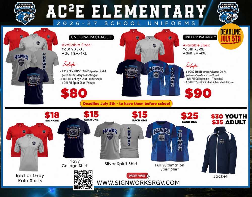 AC2E school uniforms