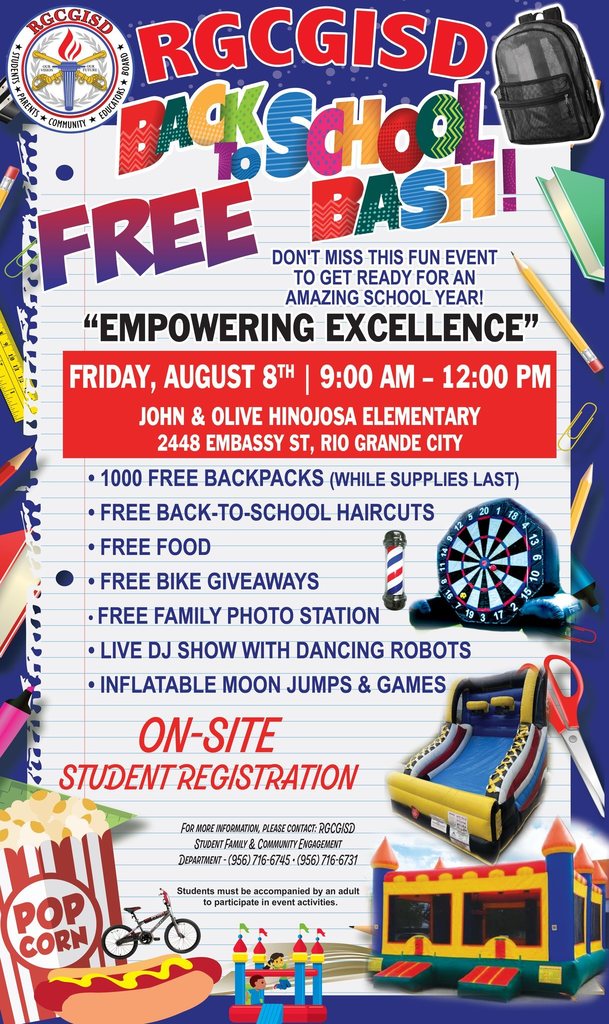 Back to School Bash! J&O Hinojosa Elementary