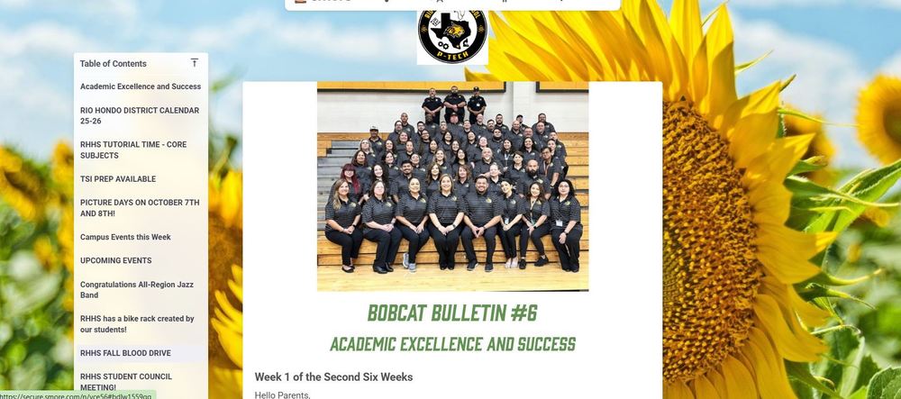 Bobcat Bulletin #6