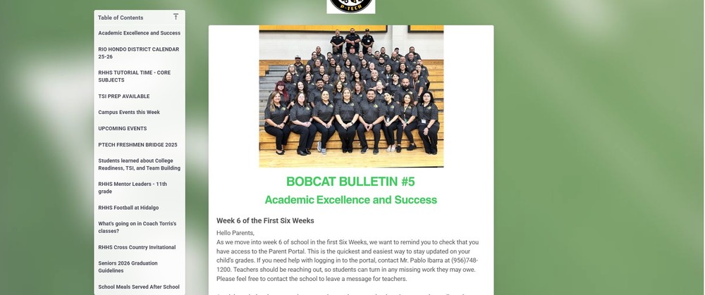 Bobcat Bulletin