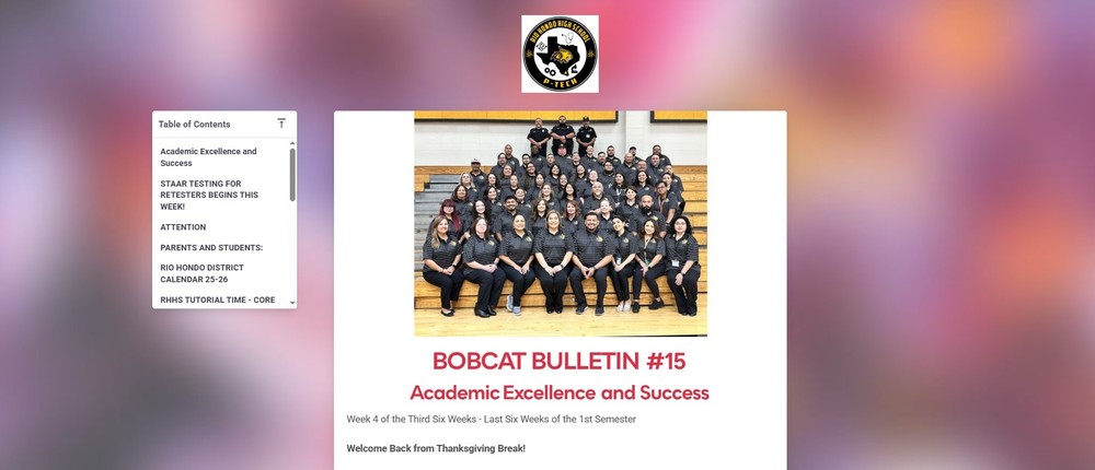 Bobcat Bulletin