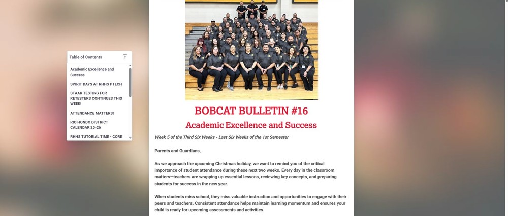 Bobcat Bulletin
