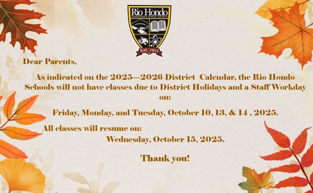 District calendar
