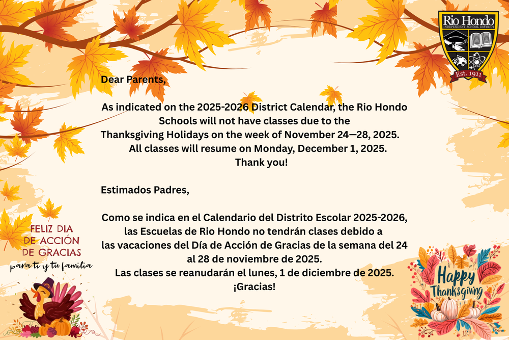 Thanksgiving Holidays