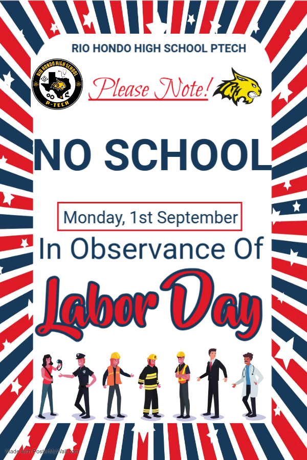 No School on Labor Day for RHISD