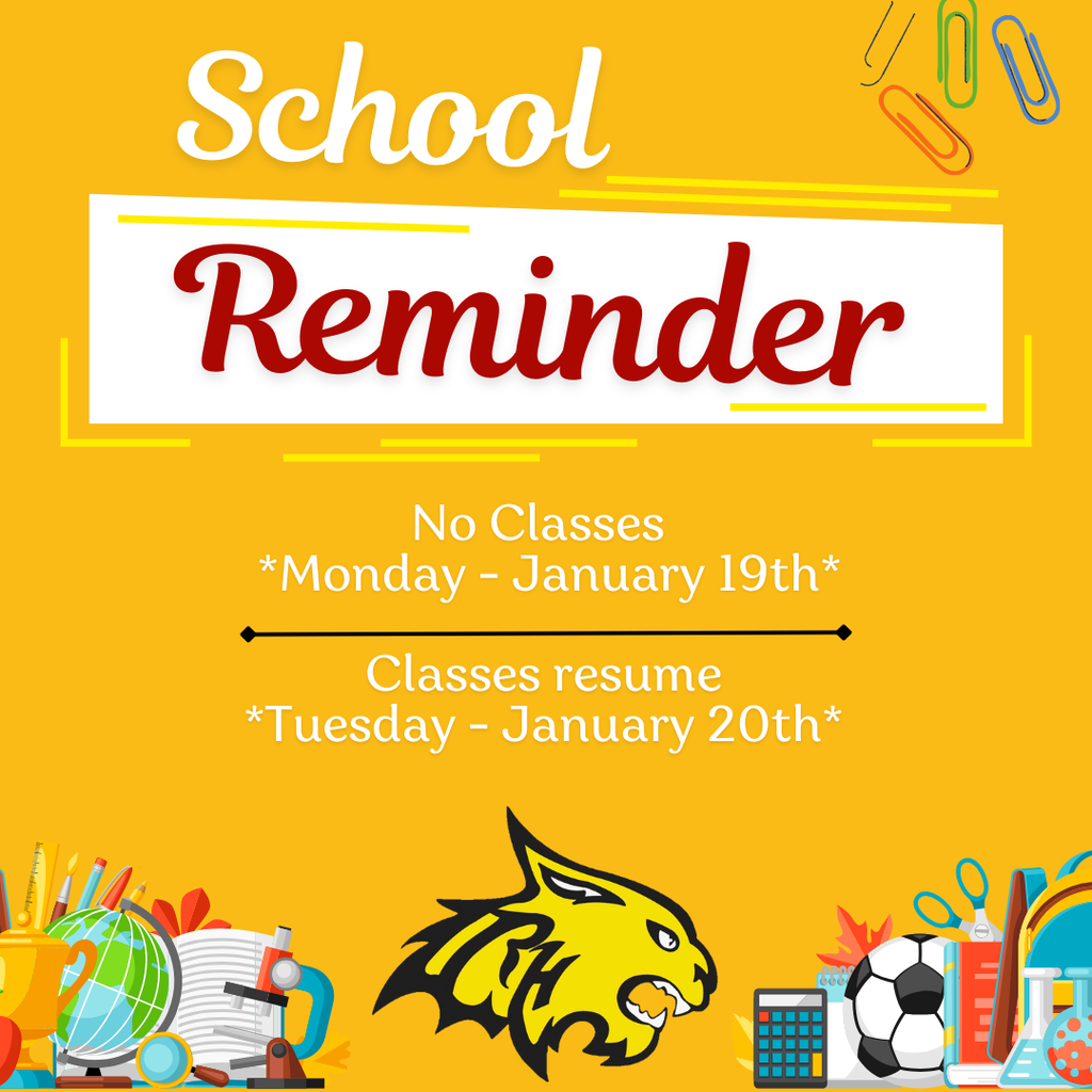 RHISD No Classes Monday January 19th