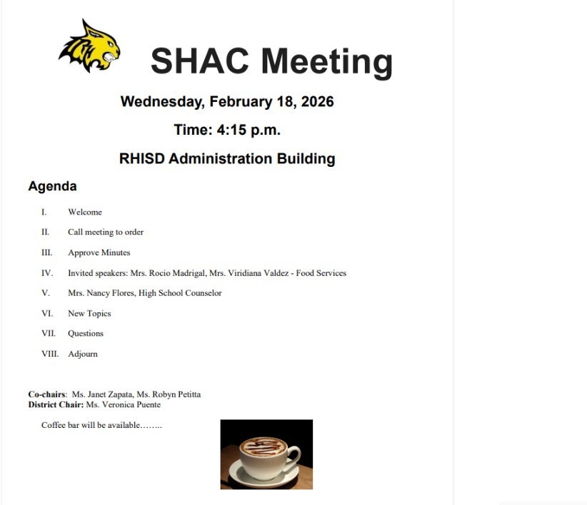SHAC Meeting