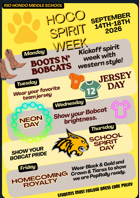 RHMS HOCO Spirit Week