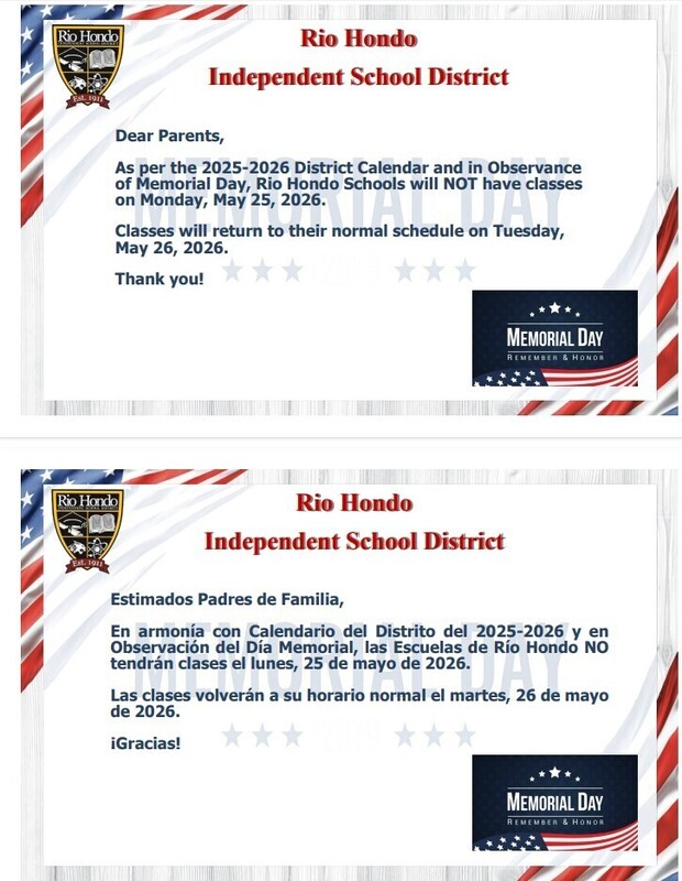 Memorial Day Holiday
