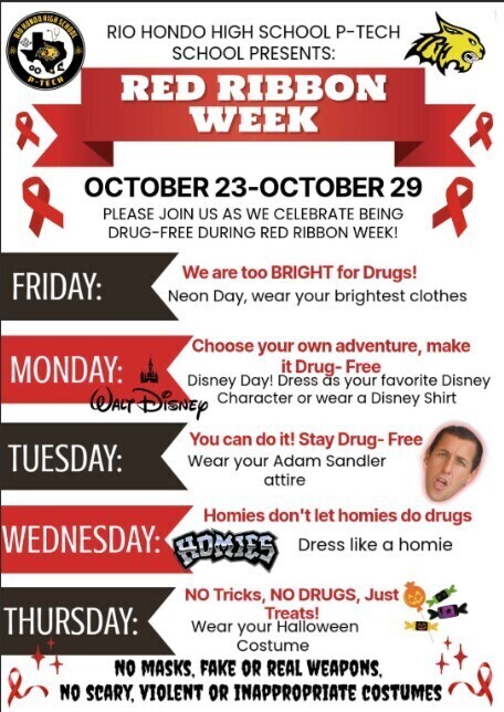 Red Ribbon Week Theme Days