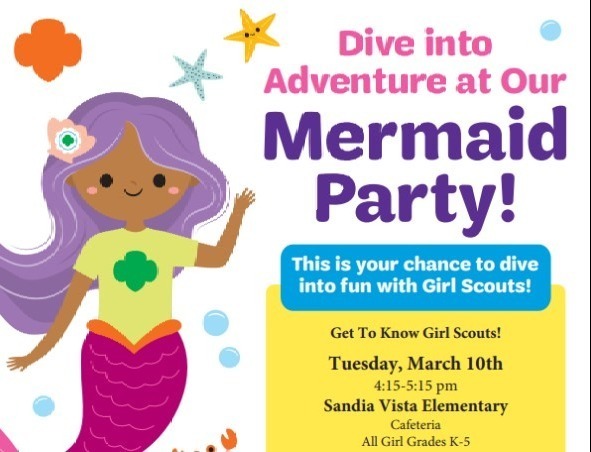 Girl Scouts Mermaid Party
