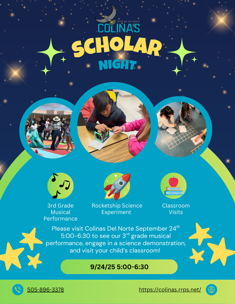 Flyer for Scholar Night