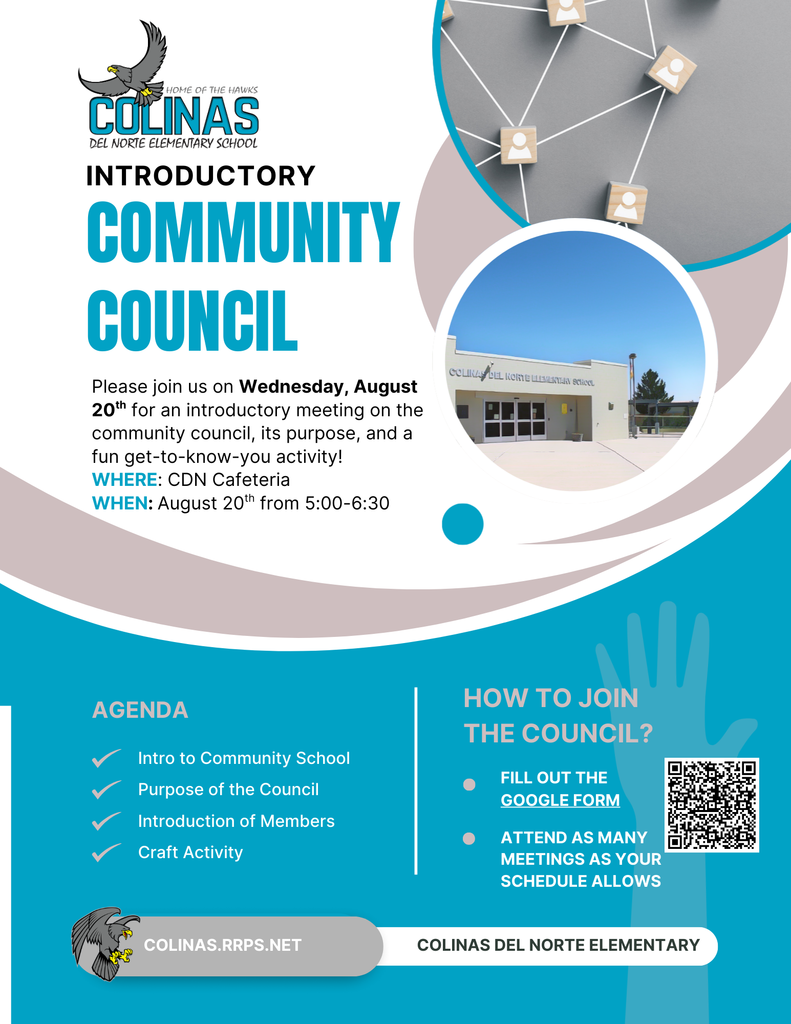 Community Council meeting August 20th at 5 p.m.