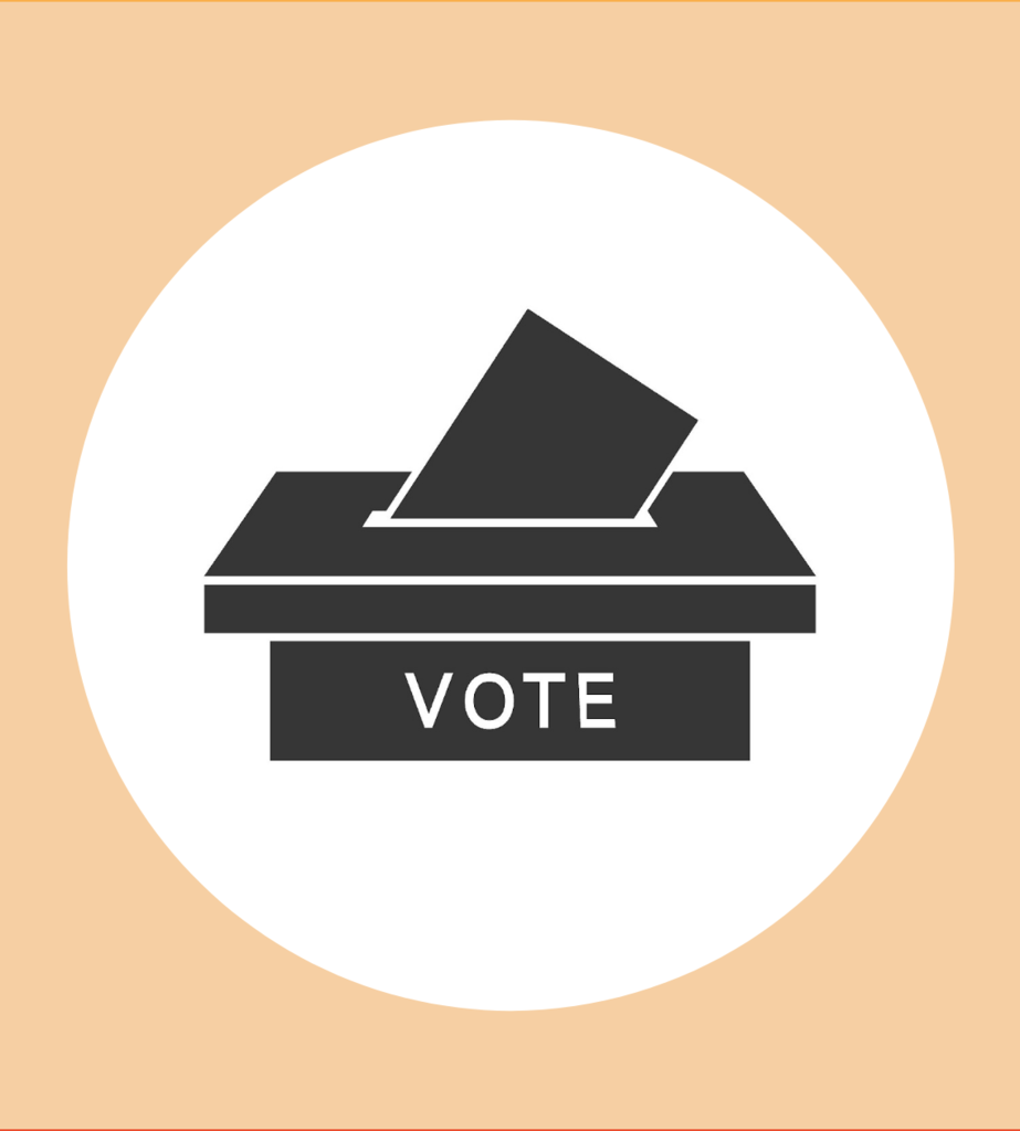 Voter Box with ballot