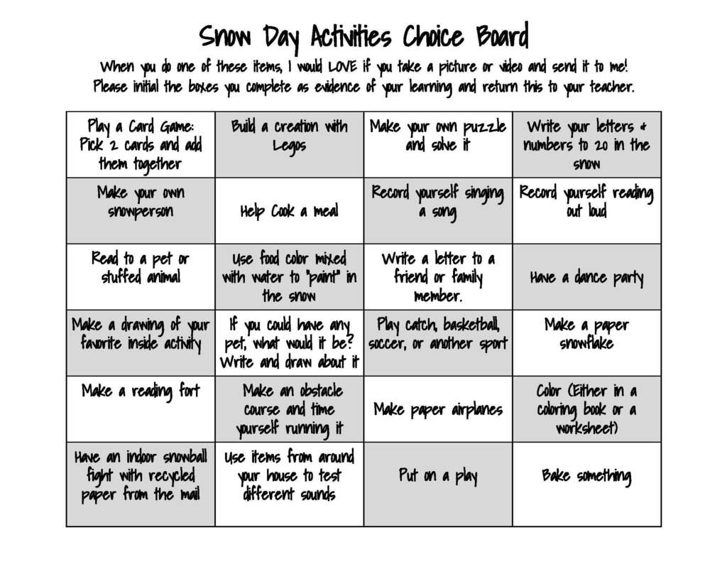 offline choice board