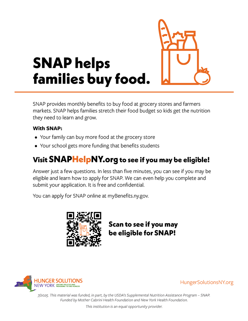 SNAP helps families buy Food