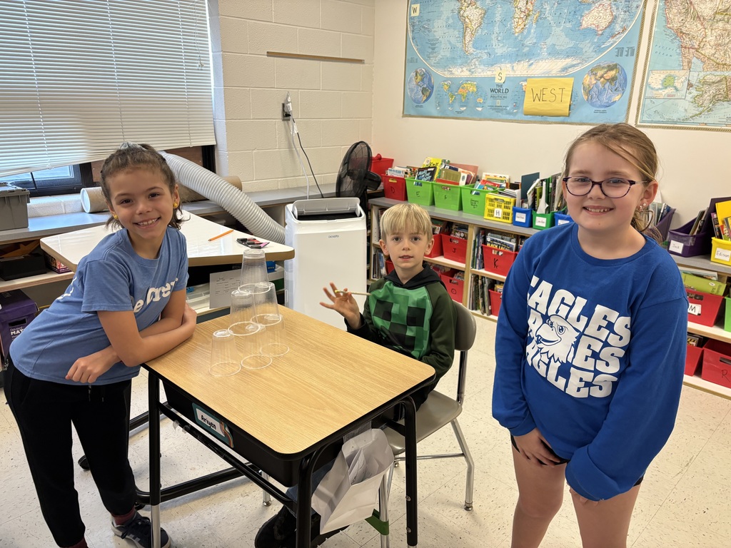 Today, 3rd grade students in Mrs. Tanner’s class took on a fun team cup stacking challenge! Each group faced an extra twist—everyone could only use one finger, making teamwork and communication key. This activity gave every student a chance to practice this month’s Capturing Kids’ Hearts focus word: perseverance. Way to stick with it and not give up!