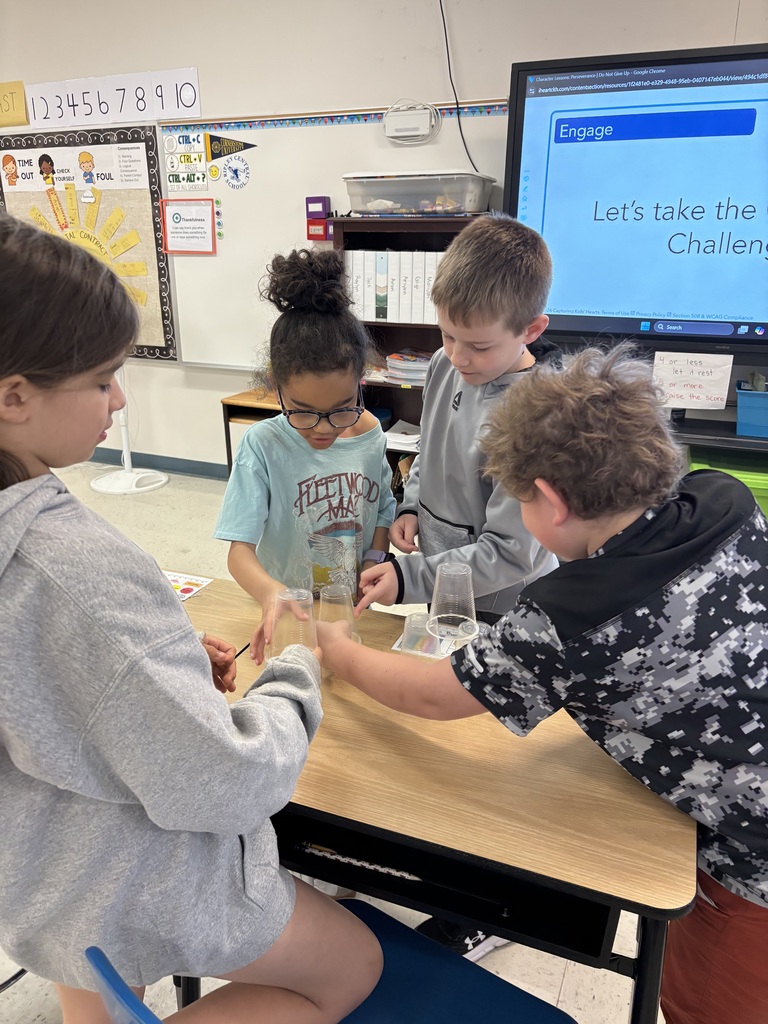 Today, 3rd grade students in Mrs. Tanner’s class took on a fun team cup stacking challenge! Each group faced an extra twist—everyone could only use one finger, making teamwork and communication key. This activity gave every student a chance to practice this month’s Capturing Kids’ Hearts focus word: perseverance. Way to stick with it and not give up!