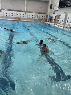 Students kicked off the start of Eagle U with swimming at BCS. Students were complimented on their great listening skills and ability to follow rules.