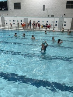 Students kicked off the start of Eagle U with swimming at BCS. Students were complimented on their great listening skills and ability to follow rules.