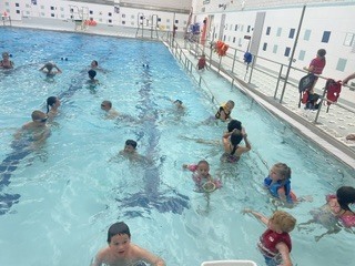 💦 It's everyone's favorite day of the week at Eagle U—Swimming Day! 🏊‍♀️🏊‍♂️  Eagle U kicked off Session 2 with an exciting trip to the pool, where 43 students had a fantastic time splashing, swimming, and building their confidence in the water.  It's been wonderful to watch our students become more comfortable in the pool each week while having fun, encouraging one another, and creating lasting summer memories. The smiles, laughter, and excitement make Swimming Day a highlight of the Eagle U experience!  We can't wait for another great week of summer adventures! ☀️🦅