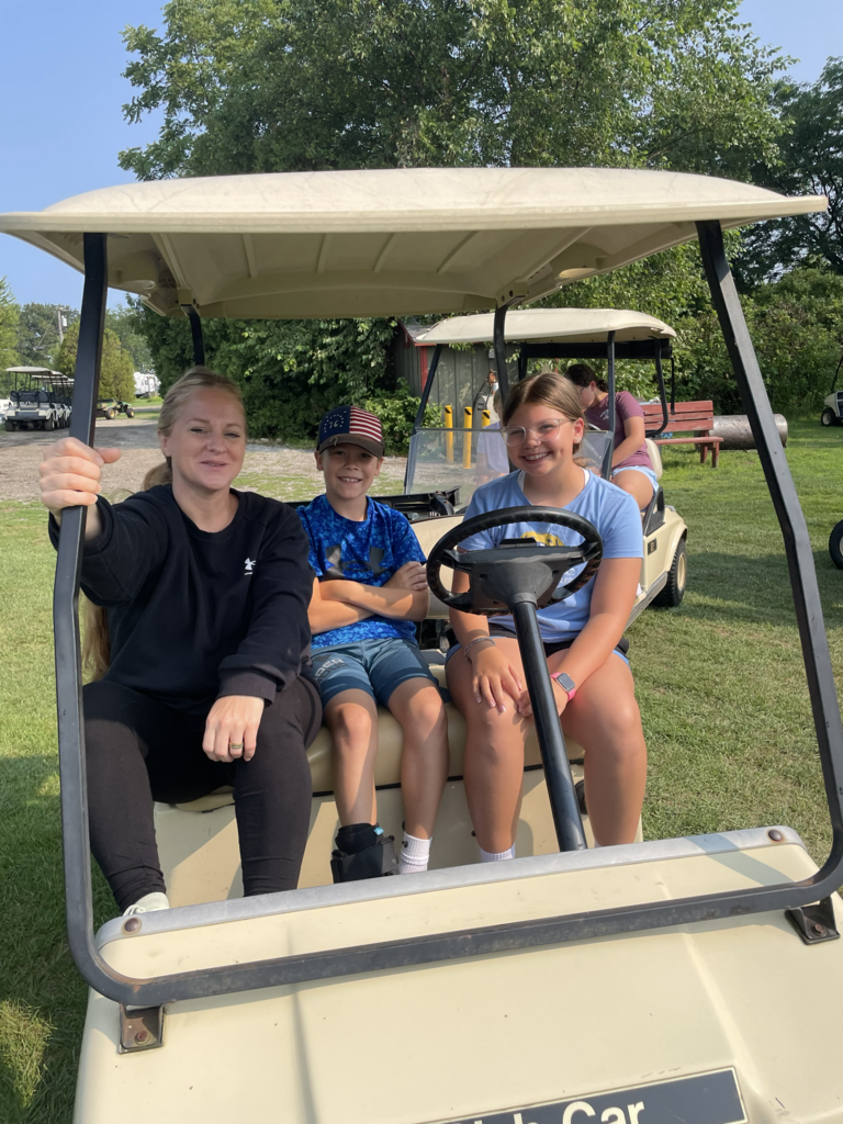 learning to drive golf cart