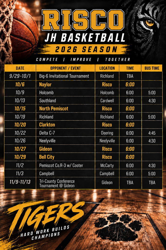 schedule. 