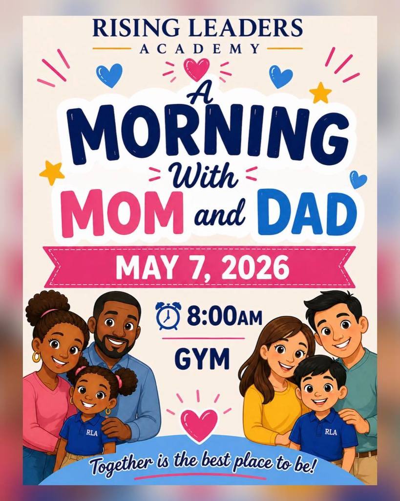 Flyer for parent event on May 7, 2026 at 8 AM