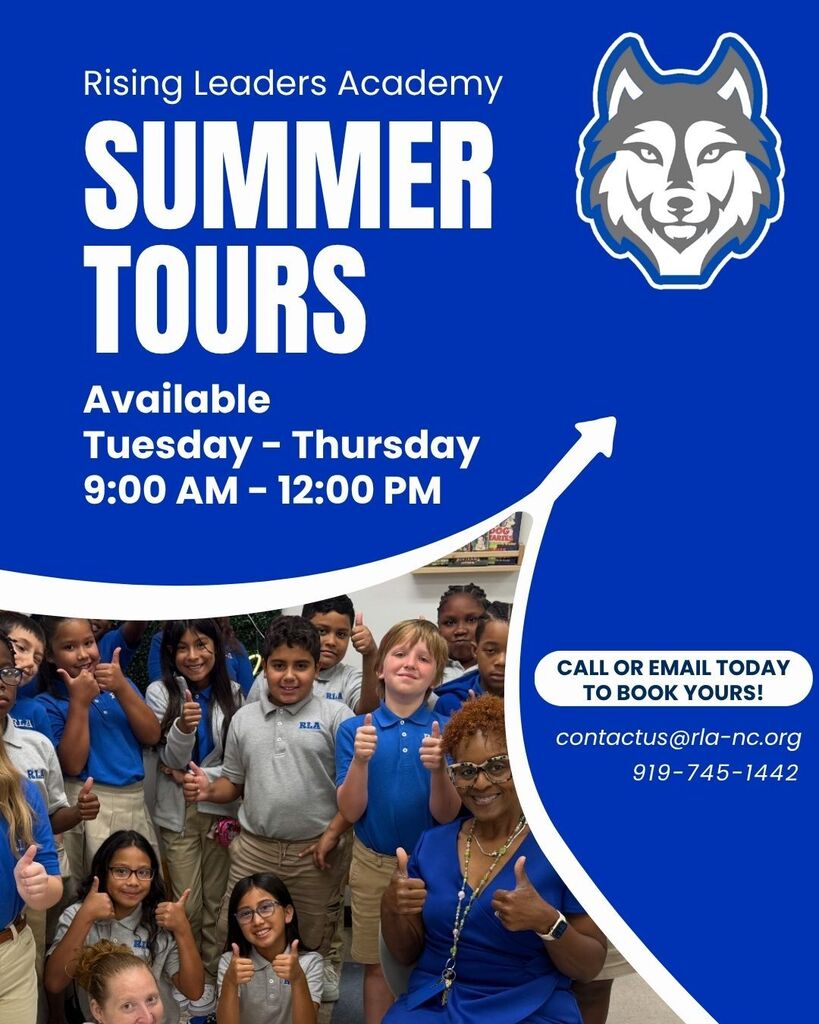 Tours Available Tuesdays-Thursdays, 9:00 - 12:00