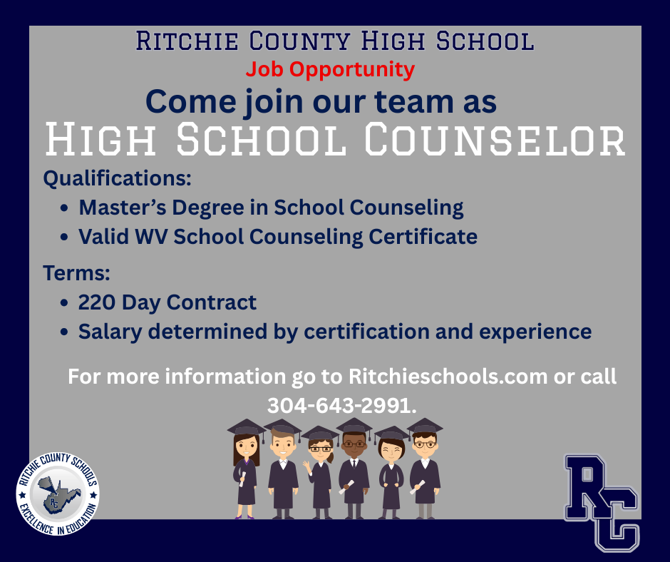 Job Opportunity as High School counselor at RCHS