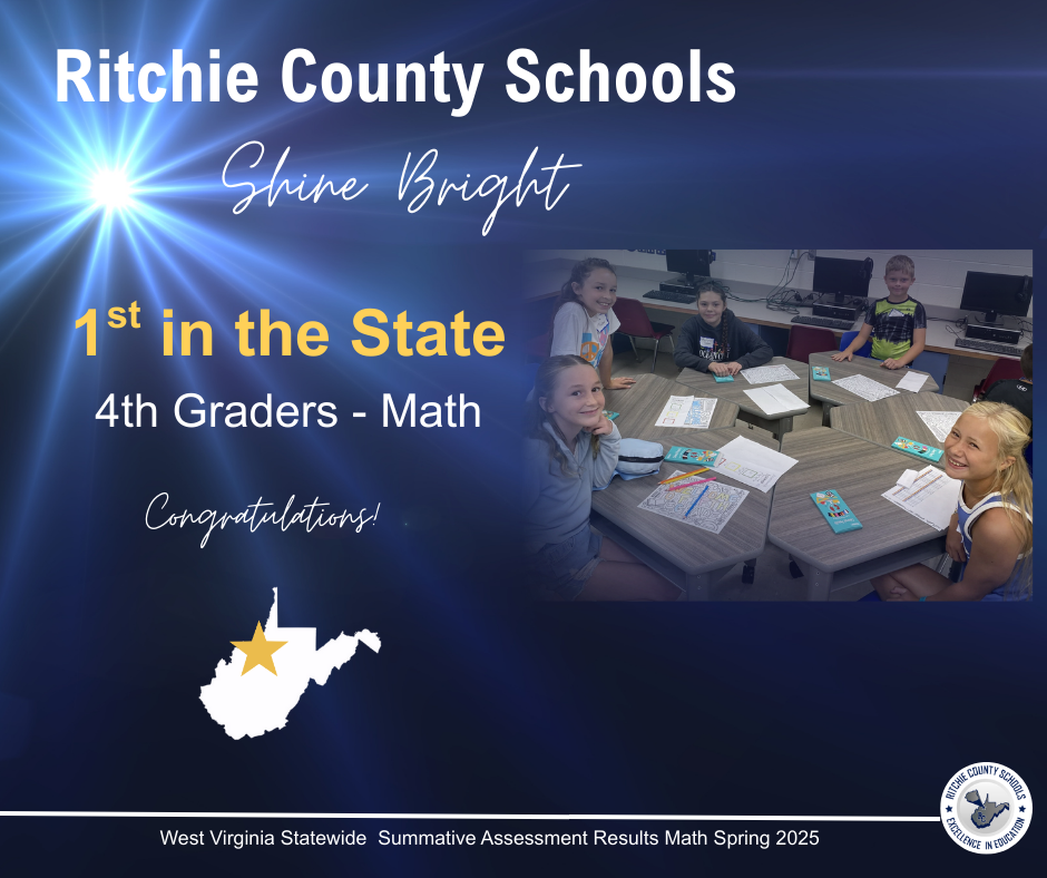 1st in the State for Math- 4th grade