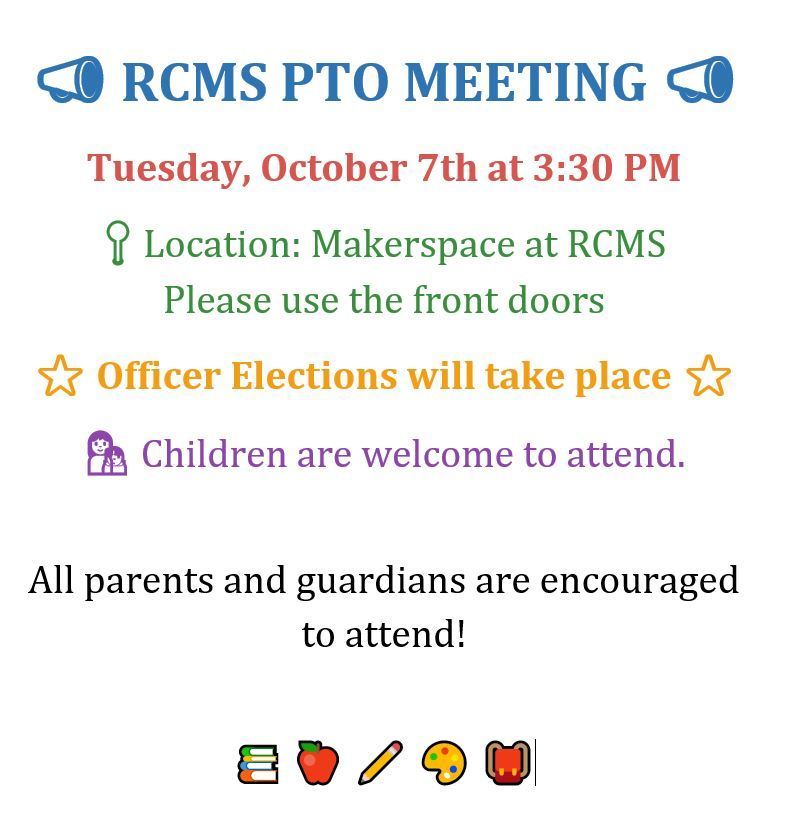PTO Meeting 10/7